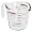 image Pyrex Prepware 2-Cup Measuring Cup, Clear with Red Measurements