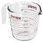 Pyrex Prepware 2-Cup Measuring Cup, Clear with Red Measurements