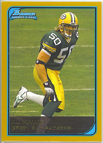 2006 Bowman Gold 119 A.J. Hawk Green Bay Packers (RC - Rookie - Football Cards)