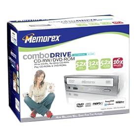 Click here to buy Memorex COMBO CDRW/DVD 52X/32X/52/16X 32023268 by Memorex.
