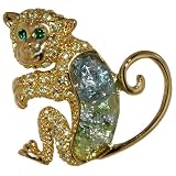 Jewelry : Gold Plated Monkey Animal Pin