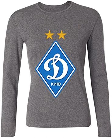 OWKJ Women's FC Dynamo Kyiv Logo Long Sleeve T-shirt Size XXL ColorName