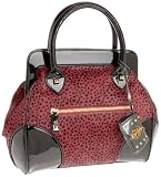 Betsey Johnson Queen Of The Jungle Satchel,Purple,one size
