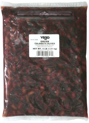 Vigo Greek Calamata Olives,4 Lbs. Bag