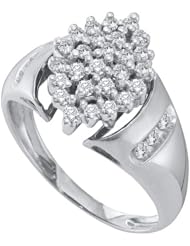 0.51CTW DIAMOND CLUSTER RING