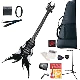 BCRich エレキギター 初心者 入門 独特な怪しいシェイプが魅力！スルーネック仕様のステルス ミニアンプが入ったお手軽13点セット DRACO