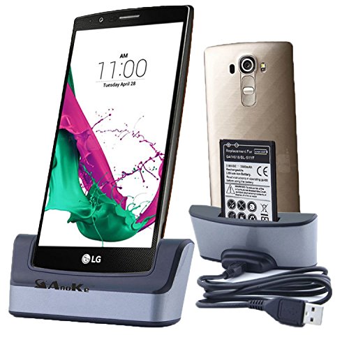 LG G4 Charger, LG G4 Battery Charging Station, AnoKe USB 3.0 Desktop Charging Docking Station Cradle Pad - Support Charging Spare Battery for LG G4 Mobile Cell Phone Charger Dock