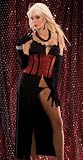Sexy Black Nightgown Satin Mesh Long hi cut leg with matching g-string panty