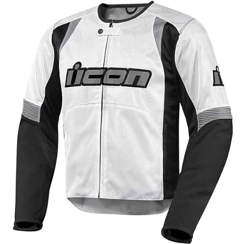 Icon Overlord Textile Men's Motorcycle Jacket - White (2X-Large - 2820-1949) On Sale