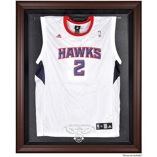 Mounted Memories Atlanta Hawks Brown Framed Jersey Display Case