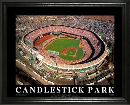 San Francisco Giants - Candlestick Park Aerial - Lg - Framed Poster Print