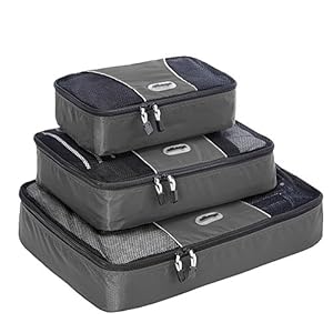 eBags Packing Cubes - 3pc Set (Titanium)