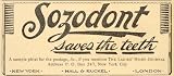 1899 Ad Sozodont Teeth Hall Ruckel Tooth Paste Powder - Original Print Ad