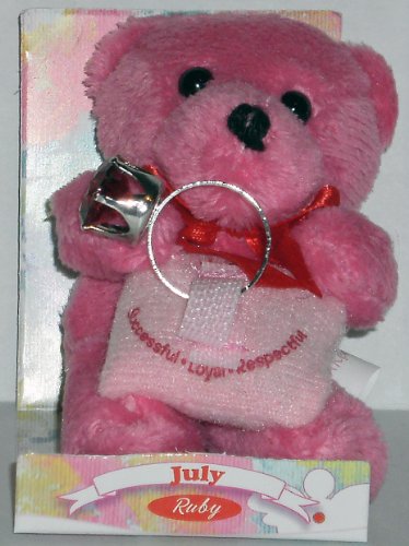 July Birthstone Bear & Ring
