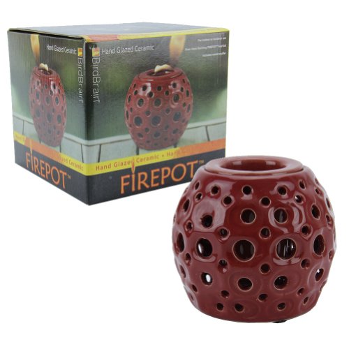 Brand New BridBrain Firepot Hand Glazed Ceramic
