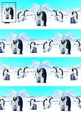 Antarctic Kings Penguin Christmas Wrapping Paper