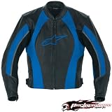 ALPINESTARS OCTANE LEATHER JACKET BLUE 58 310-067-70-58