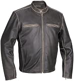 RIVER ROAD DRIFTER LEATHER JACKET BLACK 42 07J2150