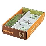Dipping Set with Vine Design - Green/ Black