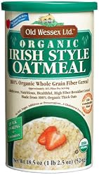 Old Wessex Ltd. Organic Irish Style Oatmeal, 18.5-Ounce Canisters (Pack of 6)