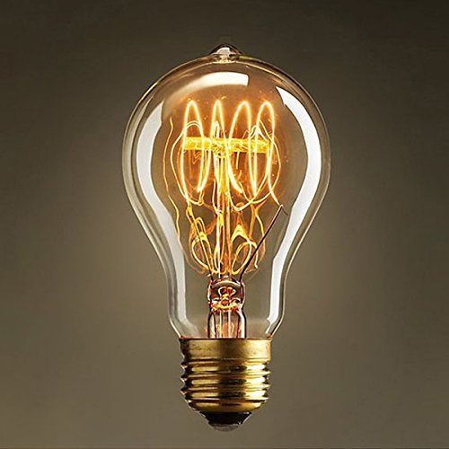 Edison Light Bulb - 40W A19 Quad Loop Filament bulb - Vintage - Shmeer Lighting