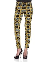 Peace & Love Pantalón Estampado (Amarillo / Naranja)