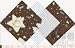 27 5" Chocolate Sleepy Bears Quilt Cotton Fabric Squares