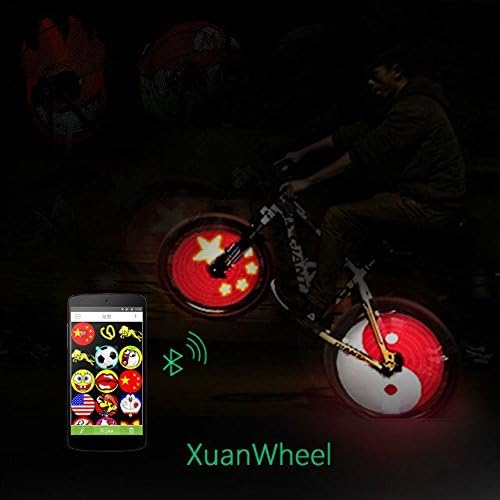 2016 Bicycle Accessories Bicycle Wheel Light Colorful Wheel Lights Support APP DIY