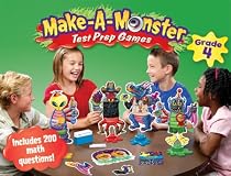 Educational Insights Make-A-Monster Math Test Prep Games - Grade 4