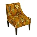 Khandara Swoop Arm Chair - Cinnabar