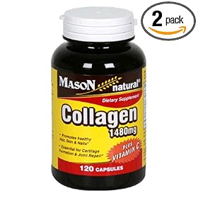 Mason Natural Collage plus Vitamin C, 1480 mg, 120 Capsules (Pack of 2)