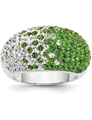 Sterling Silver Swarovski Elements East Lansing Spirit Ring