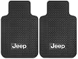 Jeep Logo - 2 Pc Universal Front Floor Mats Set