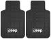 Jeep Logo - 2 Pc Universal Front Floor Mats Set