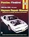 Book Pontiac Firebird: 1982 thru 1992 (Haynes Repair Manual)