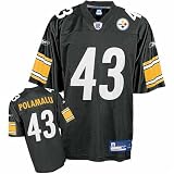 Troy Polamalu Black Pittsburgh Steelers NFL Premier Jersey