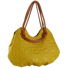 SR SQUARED by Sondra Roberts Trapunto Knotted Shopper