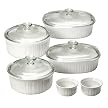 CorningWare 10-pc. Bakeware Set- French White