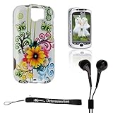 WHITE FLOWER BUTTERFLY Crystal Protective Hard Plastic Graphic Case for T-M ....