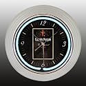 Captain Morgan Neon Wall Clock Logo 1680 Bottle Label