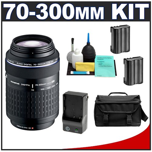 Olympus Zuiko 70-300mm f/4.0-5.6 ED Zoom Lens + Cameta Bonus Accessory Kit - for Olympus E1, E3, Evolt E300, E330, E500, E510 & E520 Digital SLR Cameras