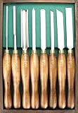 Crown 290 High Speed Steel Woodturning Set in Wooden Box, 8-Piece