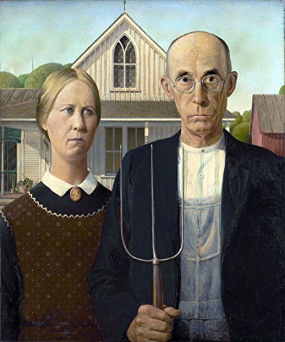Counted Cross Stitch Patterns: American Gothic by Grant Wood, (Great Artists Series)From Pronoia Designs