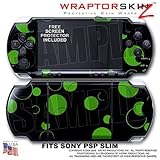 Lots of Dots Green on Black WraptorSkinz Skin and Screen Protector Kit fits ....
