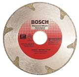 Bosch DB568 Premium Plus 5-Inch Dry Cutting Continuous Rim Diamond Saw Blade with 7/8-Inch Arbor for Marble