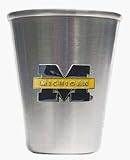 Michigan Wolverines (Bar M) Stainless Steel Shot Glass (Set of 4)