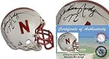 Johnny Rodgers Signed Nebraska Riddell Chrome Mini Helmet w/72 Nebraska Cornhuskers NCAA
