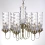 Waterford Crystal Morgana Chandelier 6 Arm - Silver Luna Finish