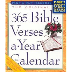 Original 365 Bible Verses a Year Calendar: 2001