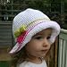 Crochet Pattern Double Bow Summer Floppy Hat (78) (Crochet Hats) by Luz Mendoza